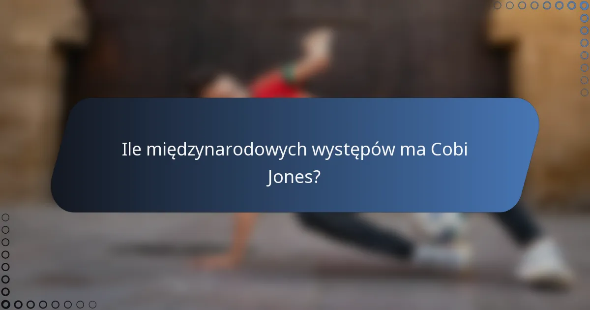 Ile międzynarodowych występów ma Cobi Jones?